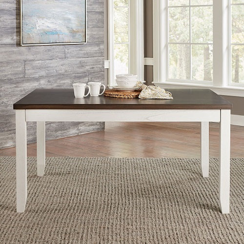 Liberty Furniture Brook Bay Rectangular Leg Table in Textured White 182-CD-RLS - Furniture 4 Less (Jacksonville, NC)