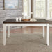 Liberty Furniture Brook Bay Rectangular Leg Table in Textured White 182-CD-RLS - Furniture 4 Less (Jacksonville, NC)