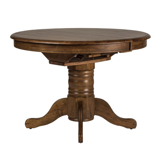 Carolina Crossing 3 Piece Round Table Set - Furniture 4 Less (Jacksonville, NC)