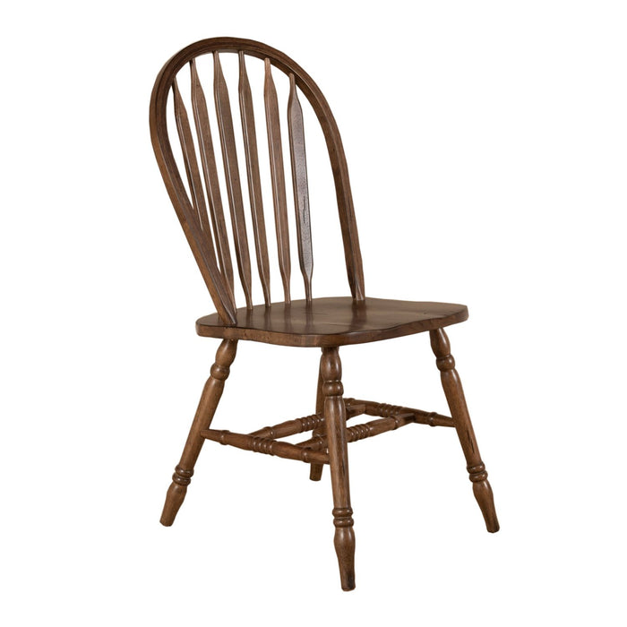 Carolina Crossing 5 Piece Pedestal Table Set - Furniture 4 Less (Jacksonville, NC)