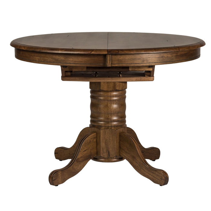 Carolina Crossing Pedestal Table - Furniture 4 Less (Jacksonville, NC)