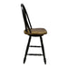 Carolina Crossing Windsor Swivel Counter Chair - Black - Furniture 4 Less (Jacksonville, NC)