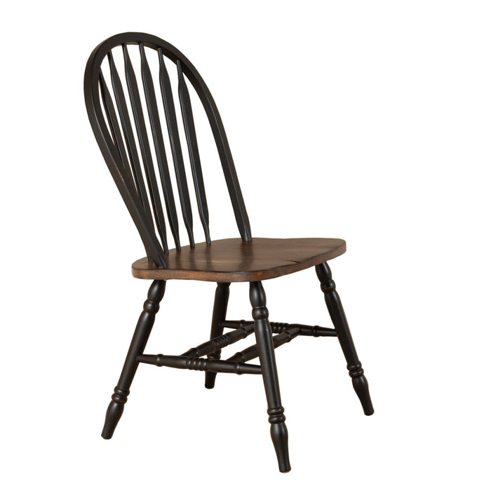 Carolina Crossing 5 Piece Pedestal Table Set- Black - Furniture 4 Less (Jacksonville, NC)