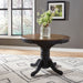 Carolina Crossing Pedestal Table Set- Black - Furniture 4 Less (Jacksonville, NC)