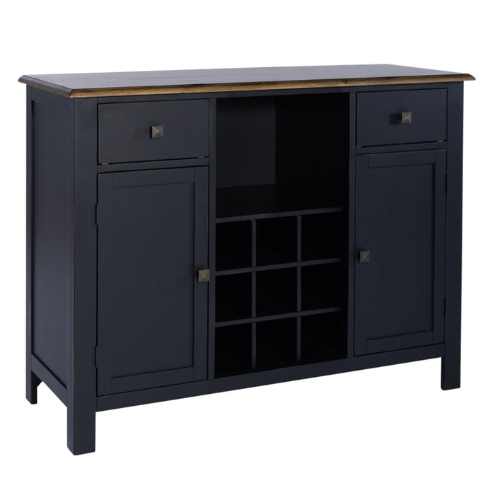 Carolina Crossing Server in Black - Furniture 4 Less (Jacksonville, NC)