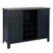 Carolina Crossing Server in Black - Furniture 4 Less (Jacksonville, NC)