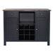Carolina Crossing Server in Black - Furniture 4 Less (Jacksonville, NC)