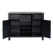 Liberty Furniture Carolina Crossing Server in Black - Furniture 4 Less (Jacksonville, NC)