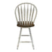 Carolina Crossing Windsor Swivel Counter Chair - White - Furniture 4 Less (Jacksonville, NC)
