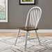 Carolina Crossing 5 Piece Pedestal Table Set- White - Furniture 4 Less (Jacksonville, NC)