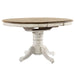 Carolina Crossing Pedestal Table Set- White - Furniture 4 Less (Jacksonville, NC)