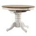 Carolina Crossing Pedestal Table Set- White - Furniture 4 Less (Jacksonville, NC)