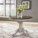 Carolina Crossing Pedestal Table Set- White - Furniture 4 Less (Jacksonville, NC)