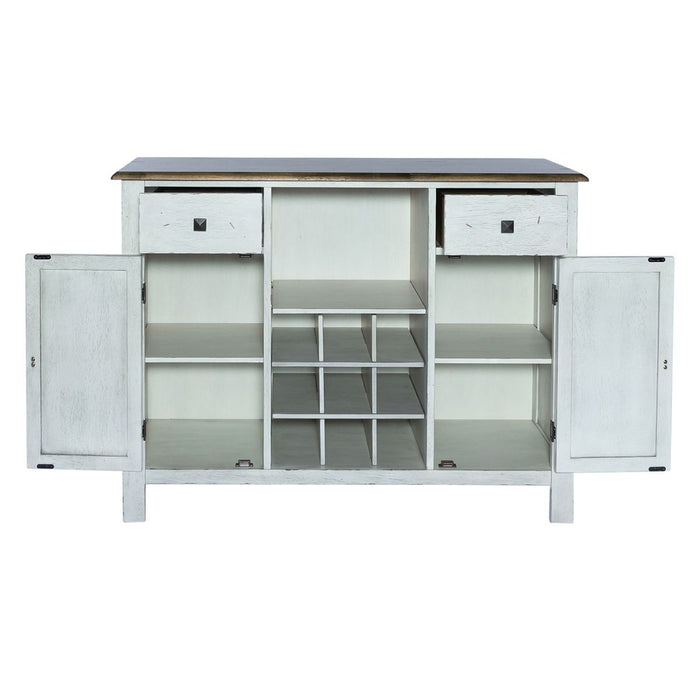 Liberty Furniture Carolina Crossing Server in White - Furniture 4 Less (Jacksonville, NC)