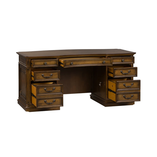 Liberty Amelia Jr Executive Desk in Antique Toffee - Furniture 4 Less (Jacksonville, NC)