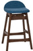 Liberty Furniture Space Saver 24" Counter Chair (Blue) in Satin Walnut (Set of 2) - Furniture 4 Less (Jacksonville, NC)