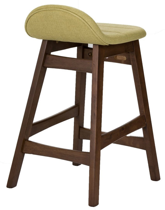Liberty Furniture Space Saver 24" Counter Chair (Green) in Satin Walnut (Set of 2) - Furniture 4 Less (Jacksonville, NC)