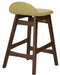 Liberty Furniture Space Saver 24" Counter Chair (Green) in Satin Walnut (Set of 2) - Furniture 4 Less (Jacksonville, NC)