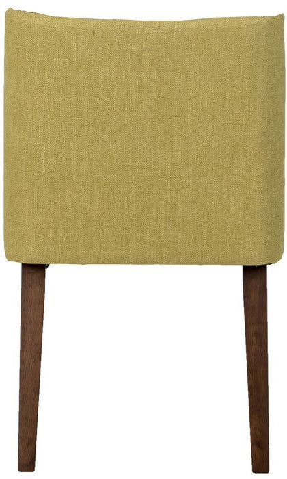 Liberty Furniture Space Saver Nido Chair (Green) in Satin Walnut (Set of 2) - Furniture 4 Less (Jacksonville, NC)