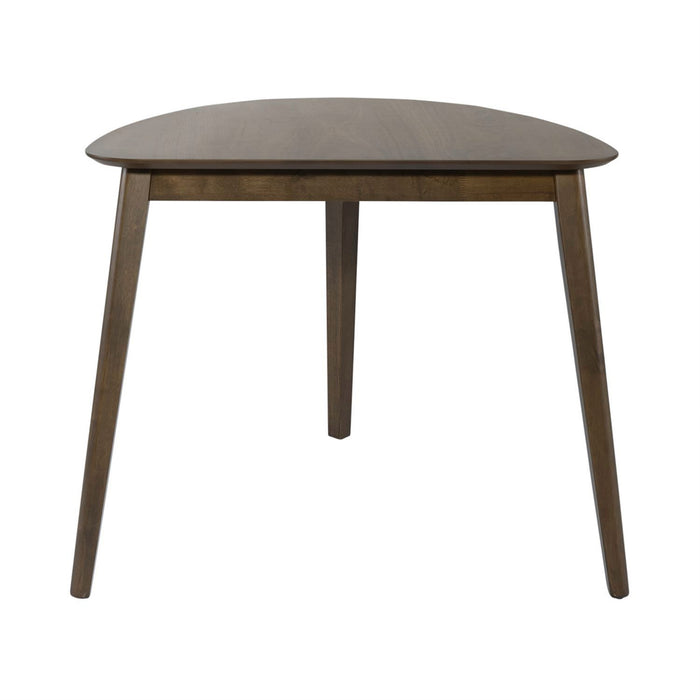 Space Saver Triangle Table in Satin Walnut - Furniture 4 Less (Jacksonville, NC)