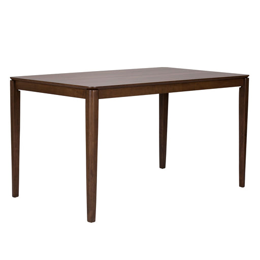 Space Saver Rectangular Leg Table in Satin Walnut - Furniture 4 Less (Jacksonville, NC)