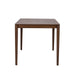 Space Saver Rectangular Leg Table in Satin Walnut - Furniture 4 Less (Jacksonville, NC)