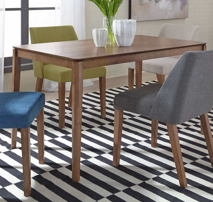 Liberty Furniture Space Saver Rectangular Leg Table in Satin Walnut - Furniture 4 Less (Jacksonville, NC)