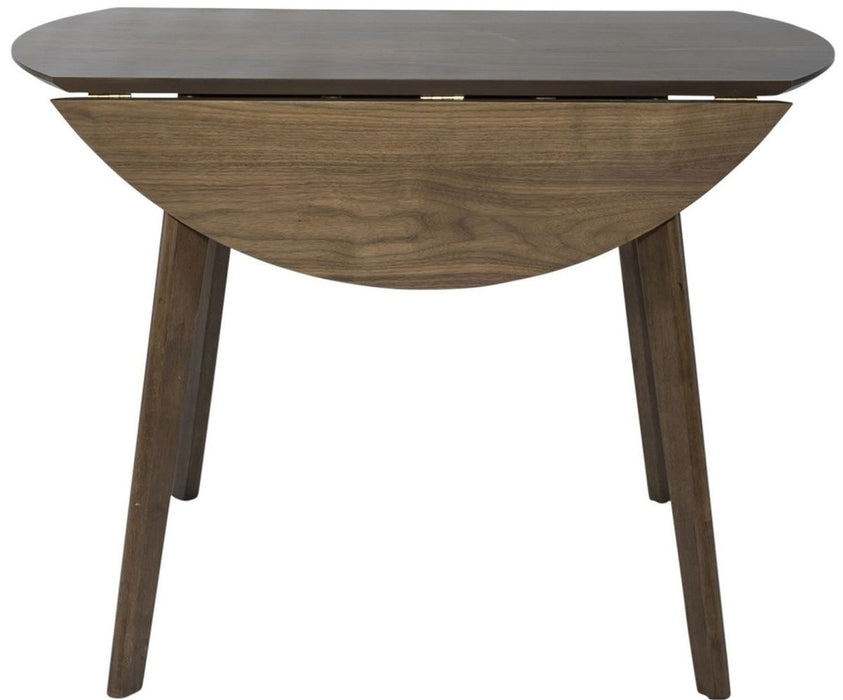 Liberty Furniture Space Saver Drop Leaf Table in Satin Walnut - Furniture 4 Less (Jacksonville, NC)