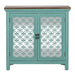 Kensington 2 Door Accent Cabinet in Turquoise - Furniture 4 Less (Jacksonville, NC)