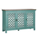 Kensington 3 Door Accent Cabinet in Turquoise - Furniture 4 Less (Jacksonville, NC)