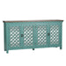 Kensington 4 Door Accent Cabinet in Turquoise - Furniture 4 Less (Jacksonville, NC)