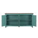 Kensington 4 Door Accent Cabinet in Turquoise - Furniture 4 Less (Jacksonville, NC)
