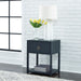 Liberty Furniture Midnight 1 Shelf Accent Table in Wire Brushed Denim - Furniture 4 Less (Jacksonville, NC)