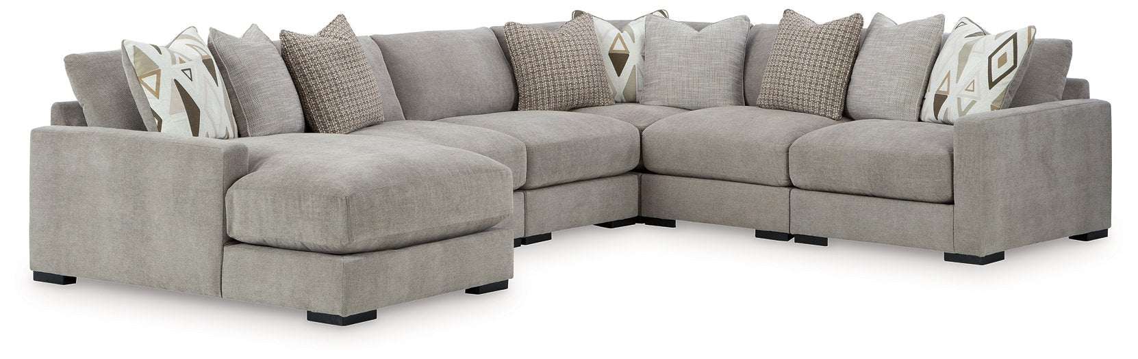 Aslan Court Sectional with Chaise - Furniture 4 Less (Jacksonville, NC)