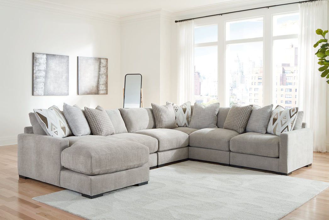 Aslan Court Sectional with Chaise - Furniture 4 Less (Jacksonville, NC)