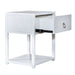 Liberty Furniture Midnight 1 Shelf Accent Table in Wire Brushed White - Furniture 4 Less (Jacksonville, NC)