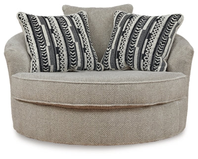Calnita Oversized Swivel Accent Chair - Furniture 4 Less (Jacksonville, NC)