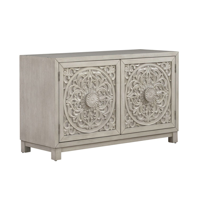 Sundance 2 Door Accent Cabinet in Antique Linen - Furniture 4 Less (Jacksonville, NC)
