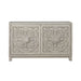 Sundance 2 Door Accent Cabinet in Antique Linen - Furniture 4 Less (Jacksonville, NC)
