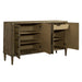 Devonshire 4 Door Accent Cabinet in Driftwood - Furniture 4 Less (Jacksonville, NC)