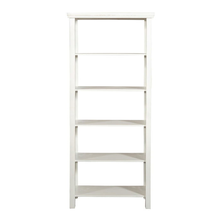 Trellis Lane Accent Bookcase in Weathered White - Furniture 4 Less (Jacksonville, NC)