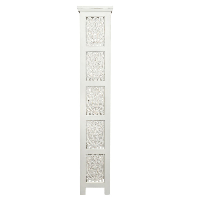 Trellis Lane Accent Bookcase in Weathered White - Furniture 4 Less (Jacksonville, NC)