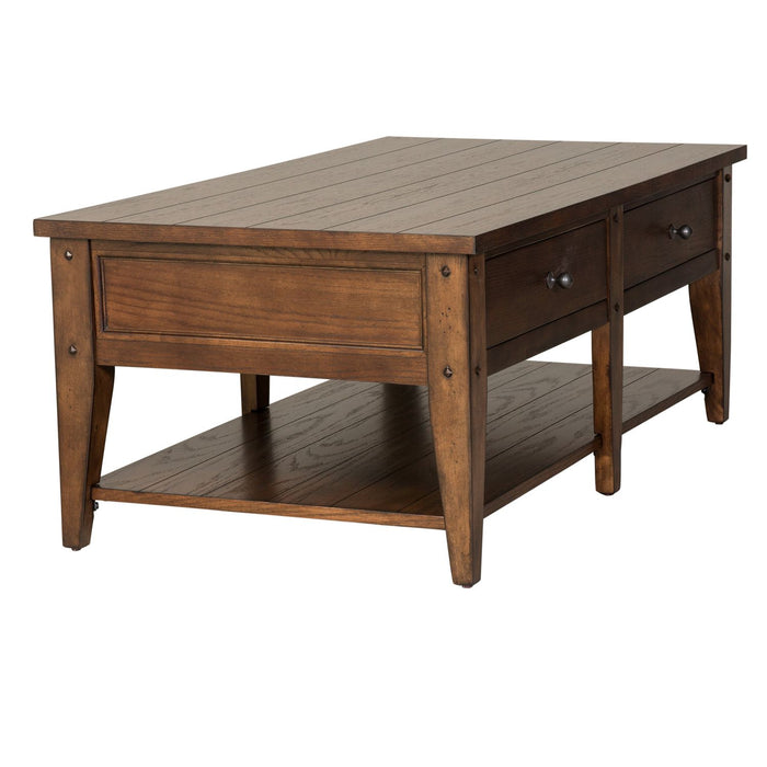 Lake House 3 Piece Set (1-Cocktail 2-End Tables) - Furniture 4 Less (Jacksonville, NC)