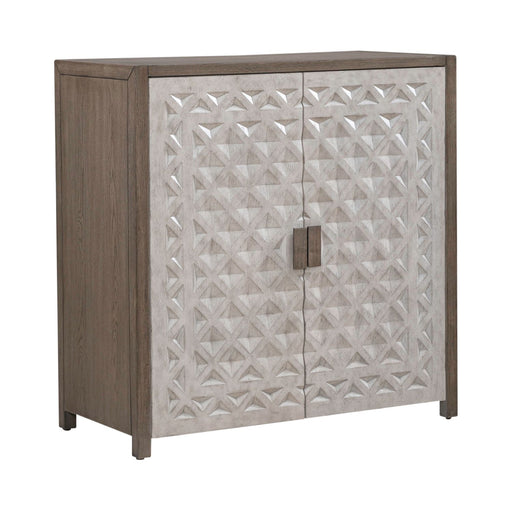Chatfield Accent Console in Antique White with Tobacco Top EST SHIP TIME APPX 4 WEEKS - Furniture 4 Less (Jacksonville, NC)