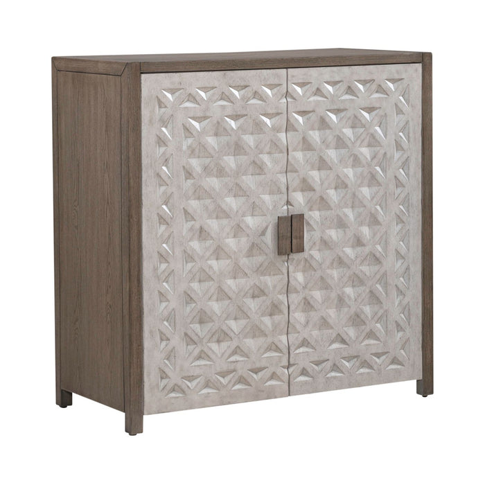Chatfield Accent Console in Antique White with Tobacco Top EST SHIP TIME APPX 4 WEEKS - Furniture 4 Less (Jacksonville, NC)