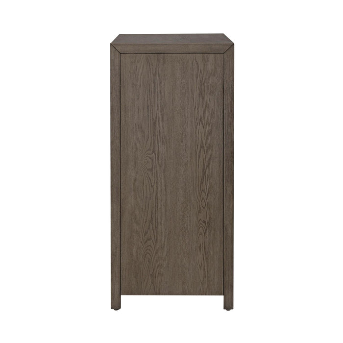 Chatfield Accent Console in Antique White with Tobacco Top EST SHIP TIME APPX 4 WEEKS - Furniture 4 Less (Jacksonville, NC)