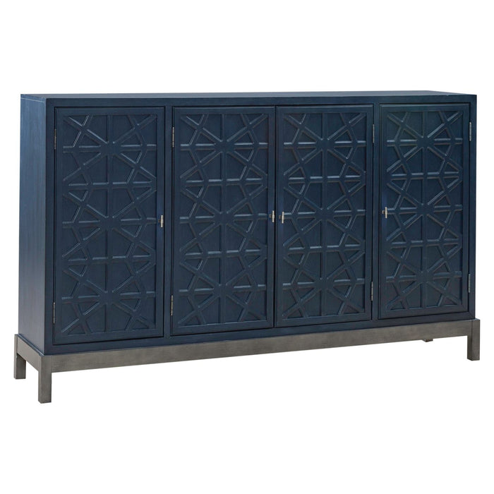 Braxton Accent Cabinet in Azure Blue EST SHIP TIME APPX 4 WEEKS - Furniture 4 Less (Jacksonville, NC)