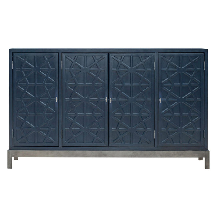 Liberty Furniture Braxton Accent Cabinet in Azure Blue EST SHIP TIME APPX 4 WEEKS - Furniture 4 Less (Jacksonville, NC)