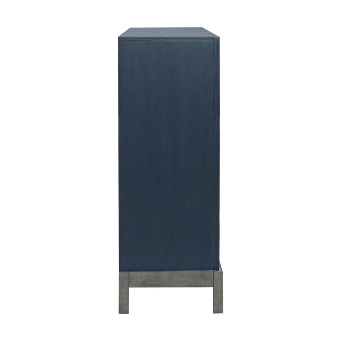 Braxton Accent Cabinet in Azure Blue EST SHIP TIME APPX 4 WEEKS - Furniture 4 Less (Jacksonville, NC)