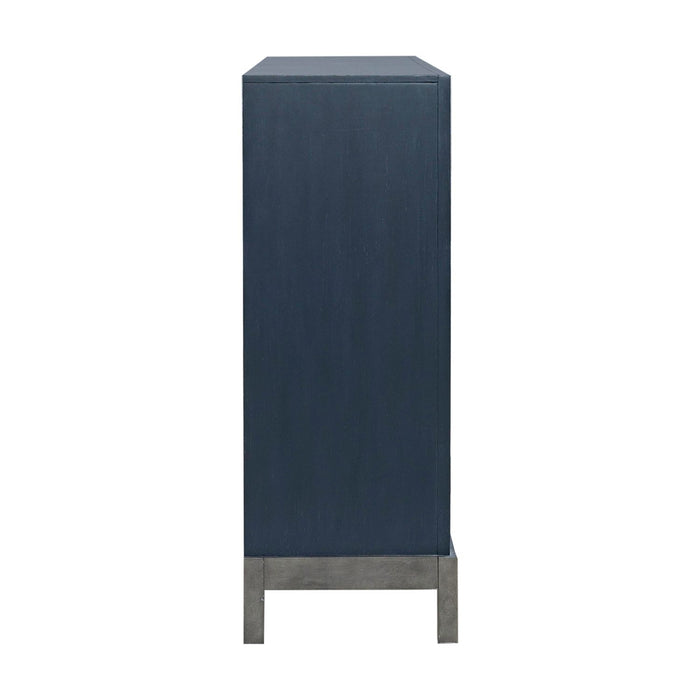 Liberty Furniture Braxton Accent Cabinet in Azure Blue EST SHIP TIME APPX 4 WEEKS - Furniture 4 Less (Jacksonville, NC)